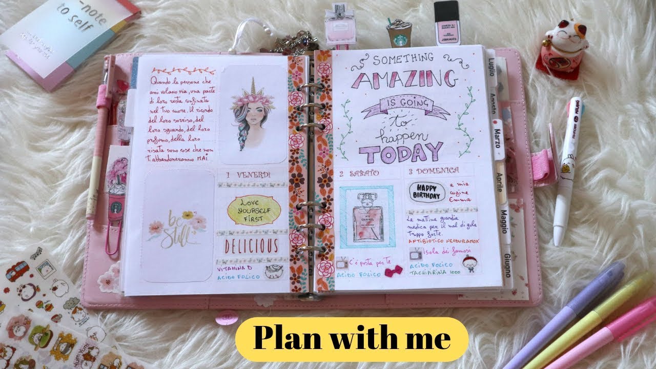 PLAN WITH ME | Decorazione agenda Gennaio e Febbraio