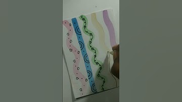 Quick and easy 5 border designs for project file #creativeart #satisfying