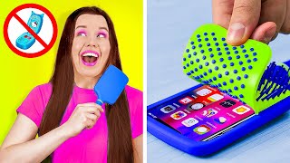 HOW TO SNEAK YOUR PHONE INTO SCHOOL || DIY School Ideas And Tips By 123 GO!LIVE screenshot 2