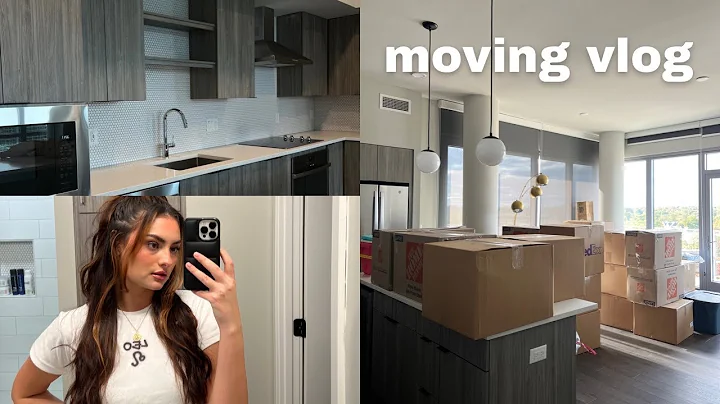 VLOG: packing + moving + sneak peek of the new apa...