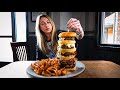 The bunganut pigs stacked burger challenge