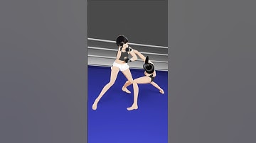 No Mercy【Blender】 #shorts #blender #fightscene #mma #vroid