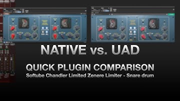 Quick Plugin Comparison Softube Chandler Zener Limiter (Native vs UAD)