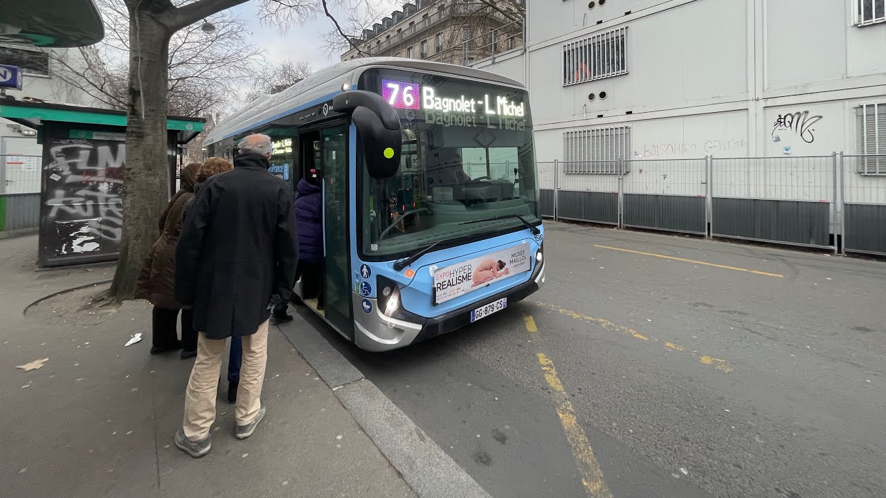 Trajet de Châtelet à Bagnolet Louise-Michel sur le bus 76