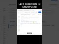 LEFT Function! #shorts #ytshorts #sql