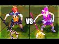 Battle Academia Lux vs Star Guardian Lux Epic Skins Comparison - League of Legends