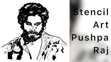 Stencil Art of #Allu #Arjun #InnovativeArts