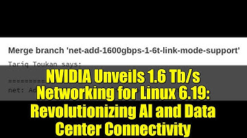 NVIDIA Unveils 1.6 Tb/s Networking for Linux 6.19: Revolutionizing AI and Data Center Connectivity