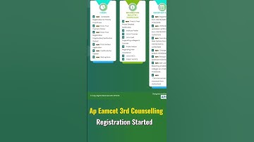 ap eapcet 3 rd phase counselling registration Started #apeapcet2025