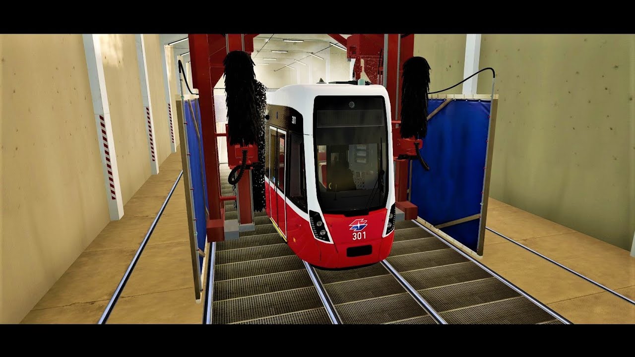 Rangieren, waschen, abstellen. So sollte es eigentlich ablaufen | TramSim