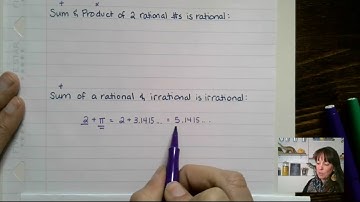 Sum and Product of Rational and Irrational Numbers