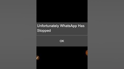How to fix unfortunately whatsapp has stopped