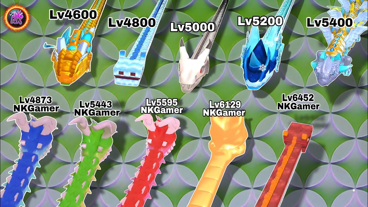 Snake Clash! From Level 4600 to Level 5400 All Bosses Battle (100