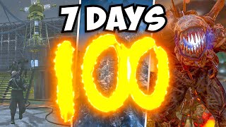 every round 100 in 7 days...