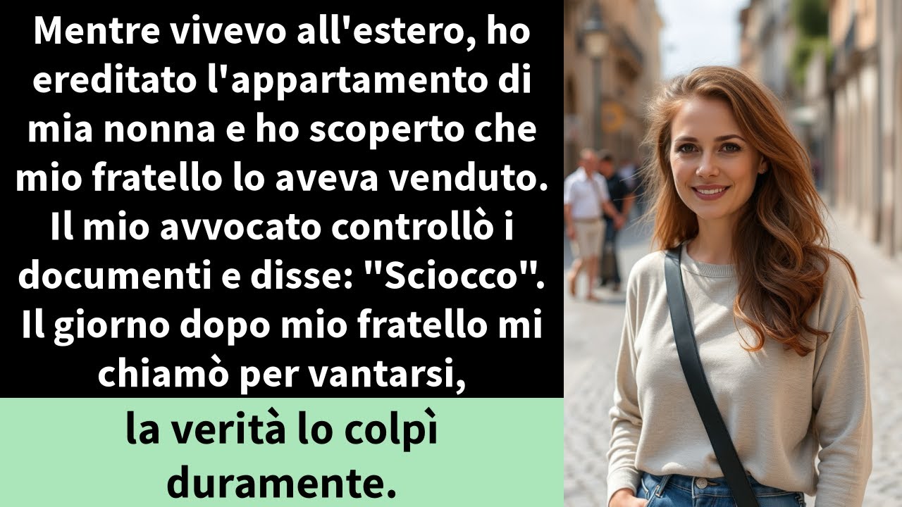 Mentre vivevo all'estero, ho ereditato l'appartamento di mia nonna e ho scoperto che mio fratello