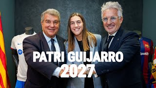 OFFICIAL: PATRI GUIJARRO HAS EXTENDED HER CONTRACT WITH FC BARCELONA UNTIL 2027🔵🔴