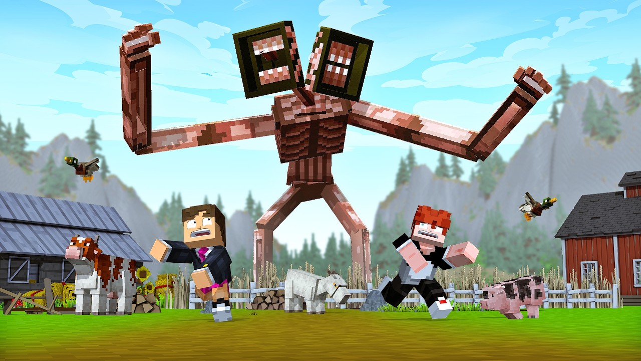 SIREN HEAD INVADIU a FAZENDA de MICKA no MINECRAFT!