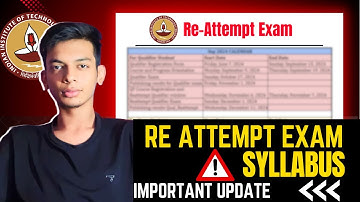 IITM BS Re Attempt Exam Syllabus | Failed in Qualifier Exam | Re attempt #iitmadras #bsdegree