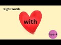 First Sight Words for Toddlers &amp; Kids-  Part 4
