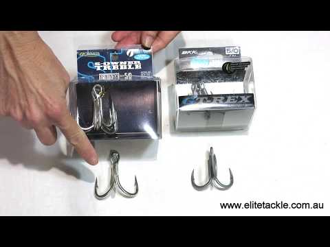 BKK GT Rex trebles Vs Owner ST-76 - Elite Tackle compares the 2