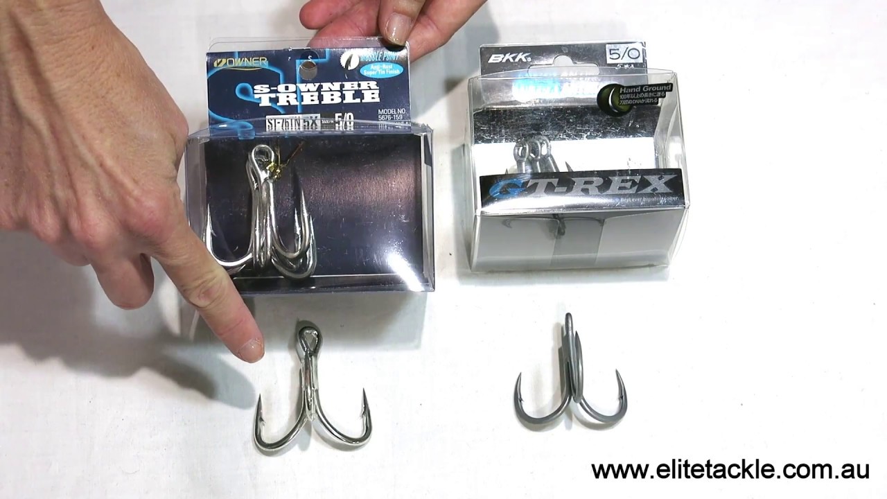 BKK GT Rex trebles Vs Owner ST-76 - Elite Tackle compares the 2