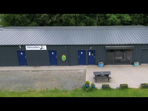 Glivenbank Sports hub, Cadham Pharmacy Health Centre and shops, 4k Dji Drone views by Matt Livsey by Ecosse Skyview