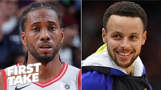 Kawhi will have a better Game 1 than Steph Curry but the Warriors will win - Stephen A. | First Take
