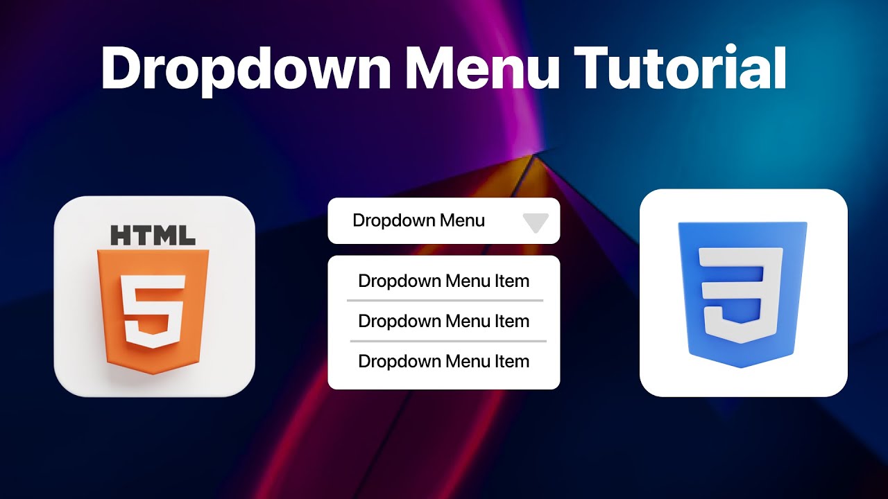 Dropdown Menu Tutorial | Coder Shubham - YouTube