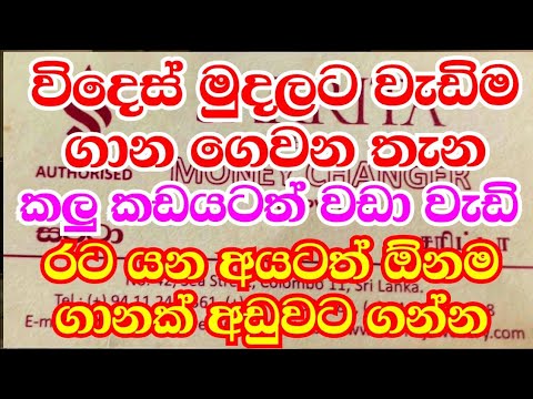 Best Money exchange in Sri Lanka l Colombo l Sarrita Money exchange l Buy u0026 sell your currency