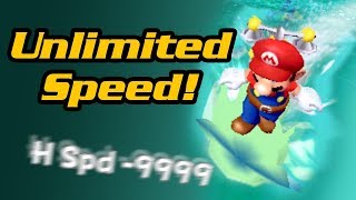 Gaining Unlimited Speed in Mario Sunshine