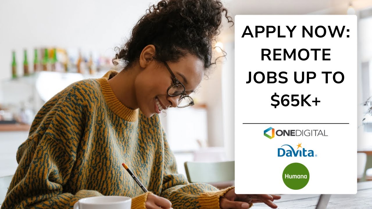 Legit Remote Jobs Hiring Fast (Up to $65K+)