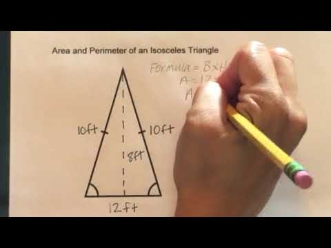 Video: Kaip Rasti Lygiašonio Trikampio Perimetrą