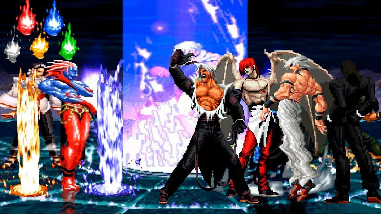 Kof Mugen Manipulador De Flamas! Dual-Flames Magaki VS Súper Bosses