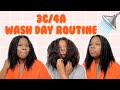 CURLY GIRL FRIENDLY | Simple 3C/4A Natural Hair Wash Day Routine