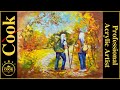 Painting Jon and Ginger on a Fall Hike in Acrylics or How to Add Your Own Hikers