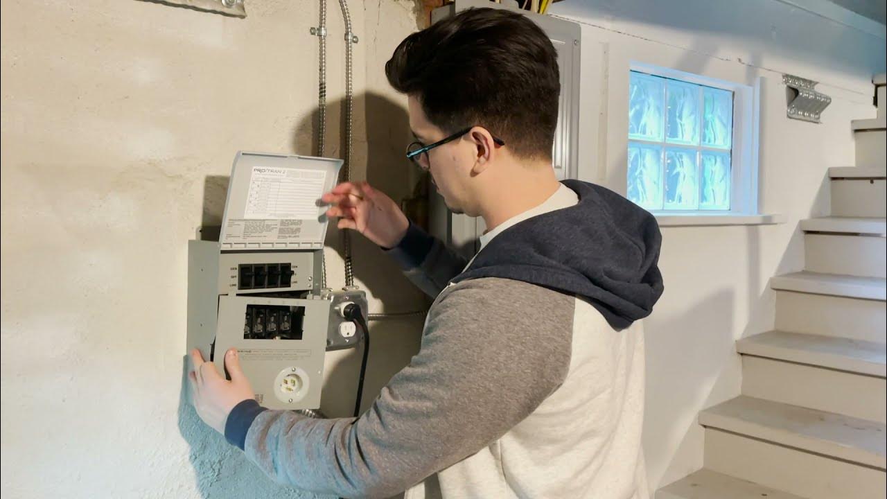 Running my house off a portable generator! YouTube