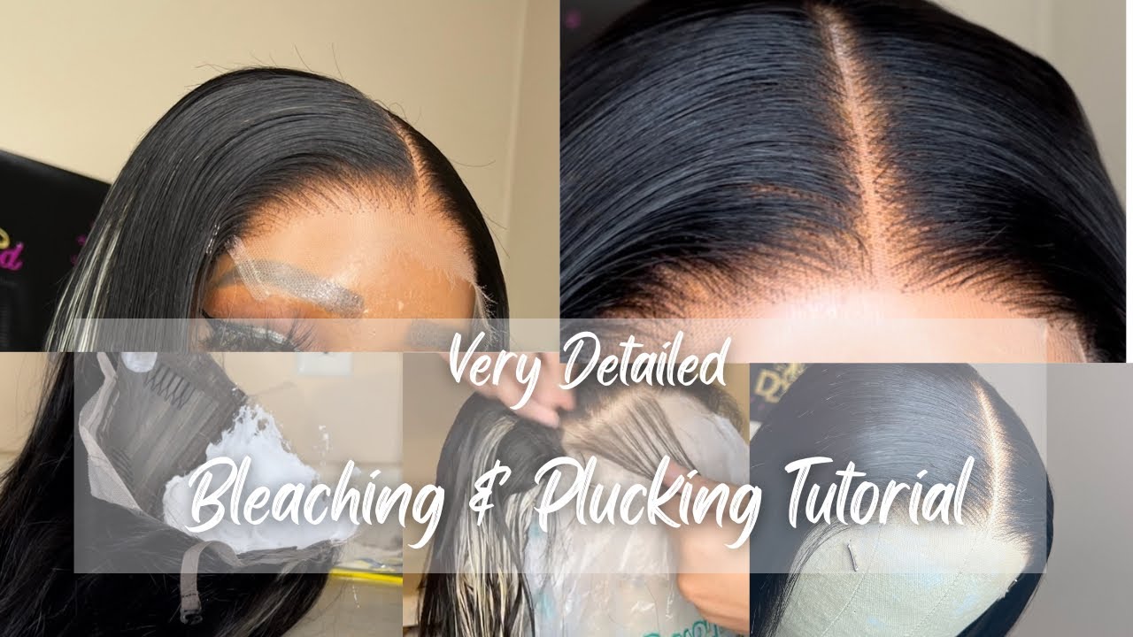 Bleaching and Plucking Tutorial Very Detailed 5x5 HD Lace Closure