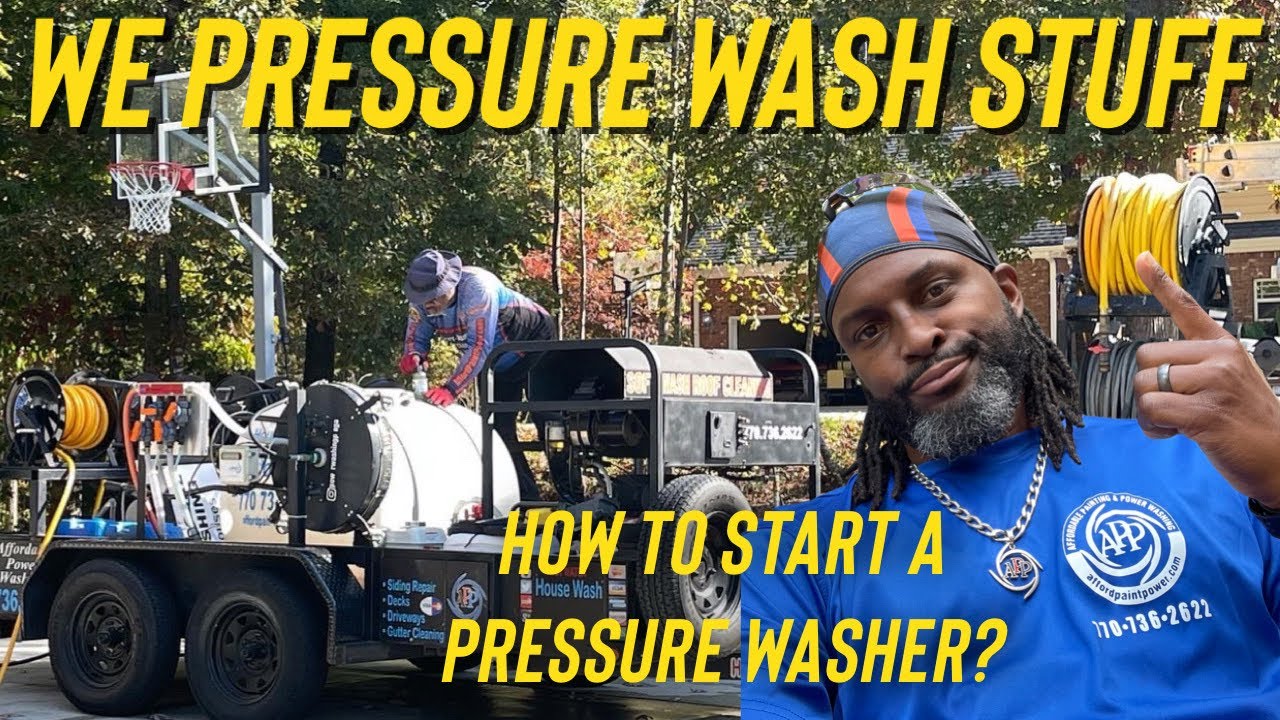 How To Start A Pressure Washer #diy #pressurewashing - YouTube