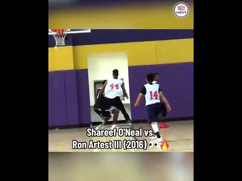 Never forget when Shareef O'Neal took on Ron Artest III in 2016 👀🔥