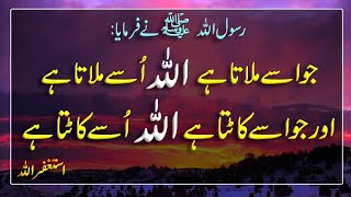 Jo ese Melata Hai Allah Ose Melata Hai | Hadees Nabvi saw | Hadith | Islamic Urdu PAKISTAN |