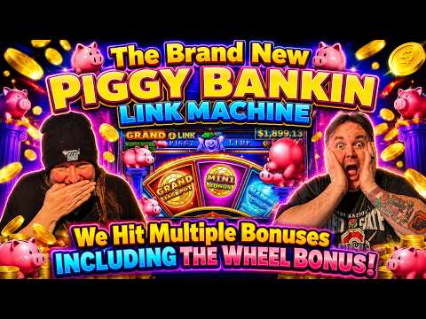 🚨New Game Alert🚨Piggy Bankin Link🐷Multiple Bonuses💰INCLUDING THE WHEEL🎉 #casino #slot #newvideo