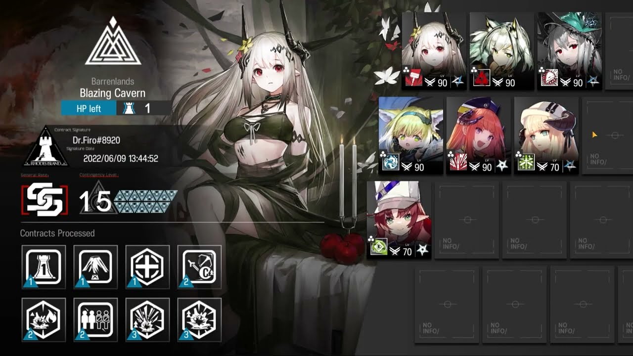 [Arknights] CC#7 Blazing Cavern Day 1-2 Max Risk 15