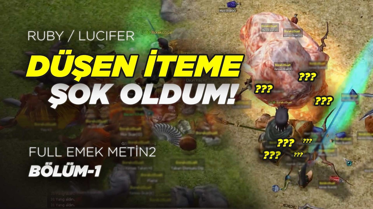 İLK GÜNDEN PARAYI VURDUK l  METİN2 SIFIRDAN FULL EMEK LUCİFER BÖLÜM  - 1