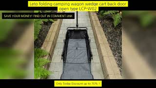 Leto Folding Camping Wagon Wedge Cart Back Door Open Type Lcp-W02