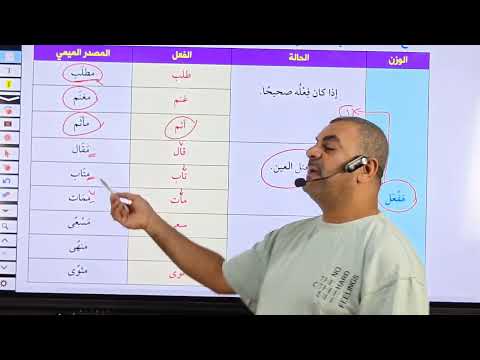 صرف 2ث شرح درس المصدر الميمى بطريقة سهلة جدا من كتابكم لوح وقلم عافر حلمك يستحق