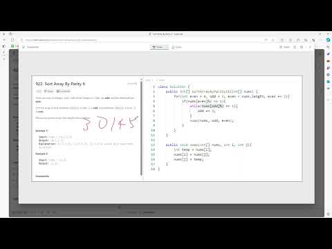 #LeetCode 922 | Sort Array By Parity II #Java
