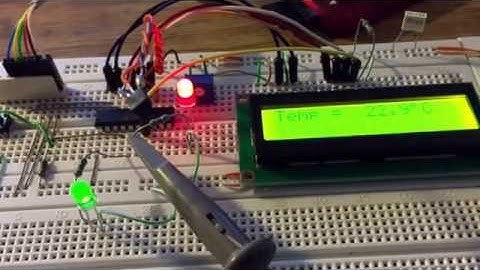 LM35 based PIC 16f690 thermometer programmed in C