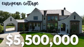 Tour a 5 5 Million Custom European Cottage-Style Home in Zionsville Indiana