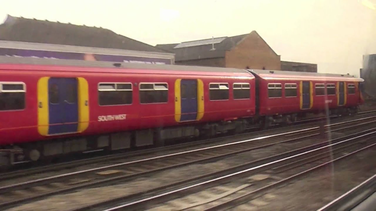 South West Trains class 455 Waterloo to Clapham Junction