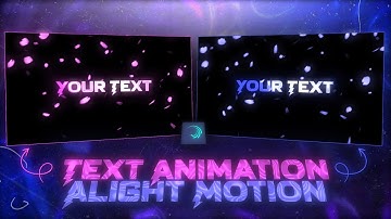 AE INSPIRED TEXT ANIMATION \ - Tutorial | alight motion | glow text effect